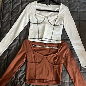 2-pack Corseted Fitted Tops